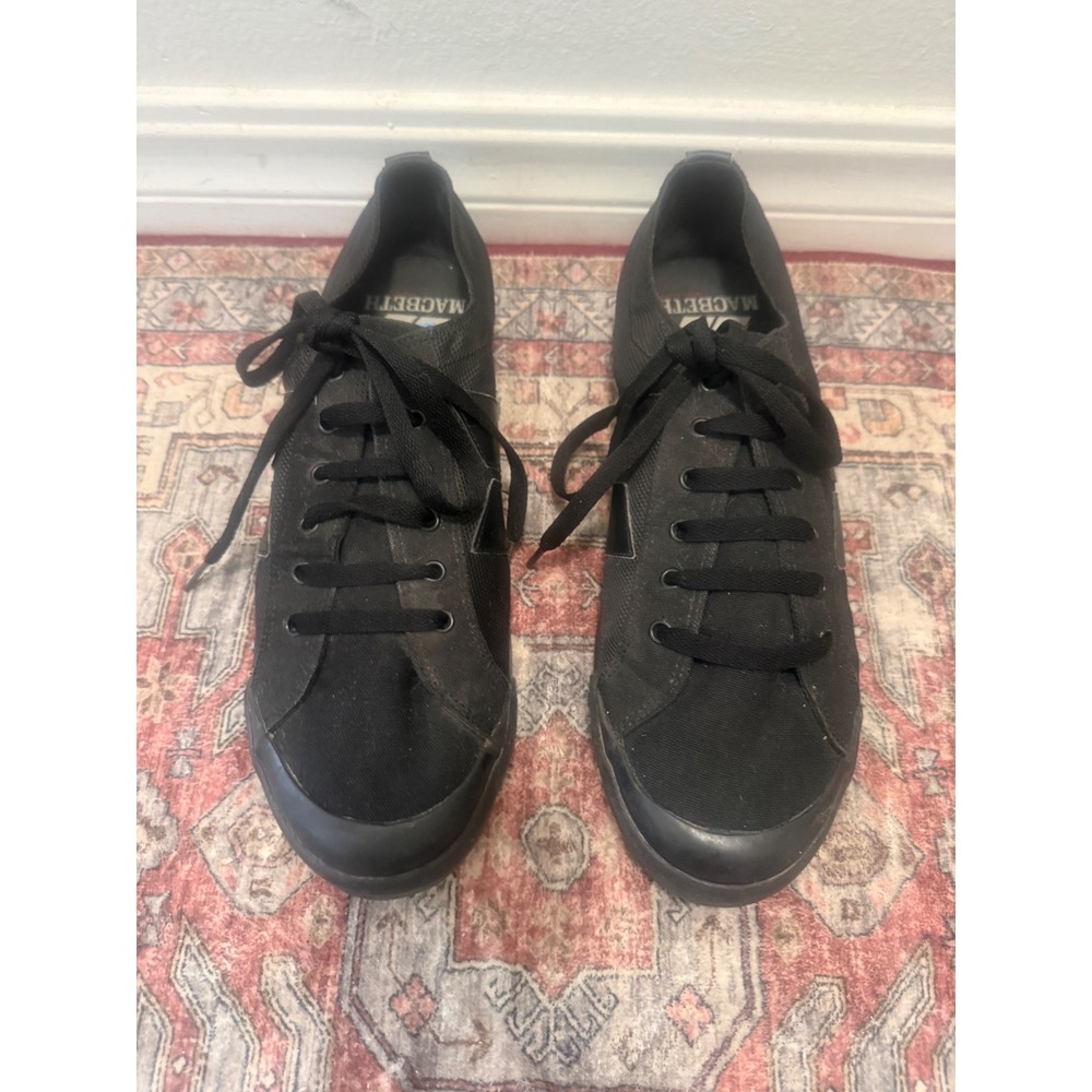 Macbeth Vegan Sneakers Mens 11 Black Low Top Textile Skate Shoes
